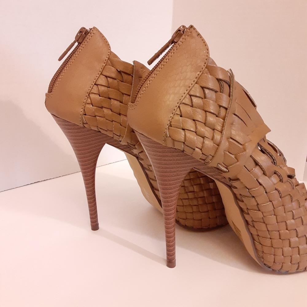 Sold!!!  Michael Antonio Tan High Heels,Platforms,Peep Toe